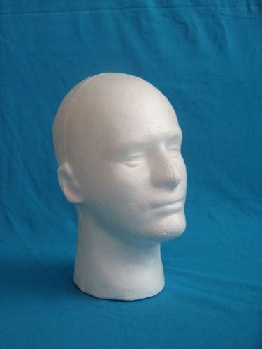 Styrofoam Foam Mannequin Manikin Male Head Model Wig hair Glasses Hat Display