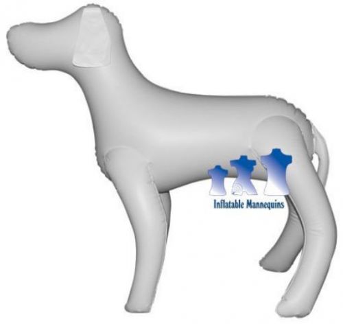 Inflatable Mannequin  Large Dog  White