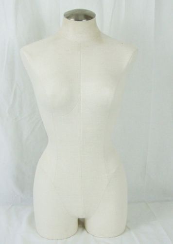 Seven Continents Female Torso Full Body Mannequin Cream Cloth Cover Form Display