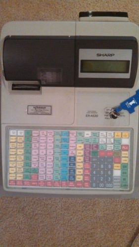 Sharp Electronic Cash Register ER-A530 with keys, manual (parts/repair/plz read)