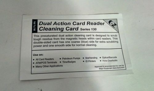 Dual action card reader cleaning card series 130  (9 pack) for sale