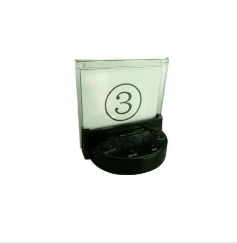 Wireless waiter server call transmitter paging caller only with menu holder for sale