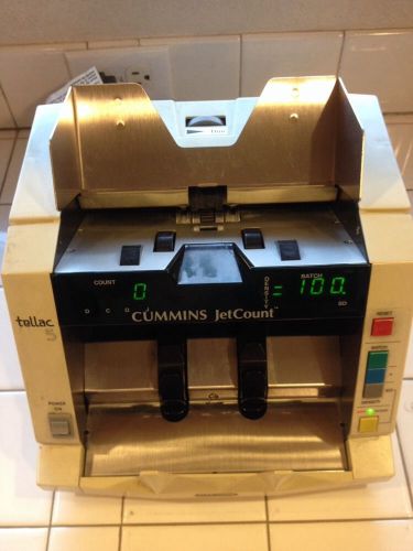 Tellac 5 CUMMINS 4051 JetCount  Bill / Currency Counting Money Machine