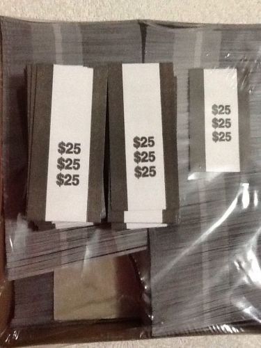 Pre- sealedblack/$25.00 bill straps for sale