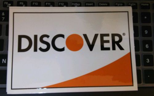 Discover Card Logo LARGE Credit Card Logo Decal Sticker Display Signage