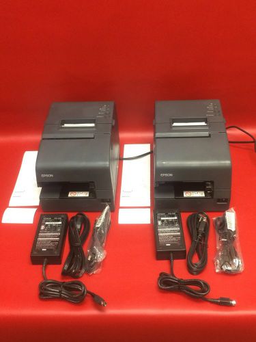 Epson TM-H6000IV Multifunction POS Greyscale Receipt Printers M253A **Lot of 2**