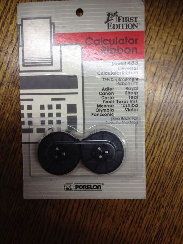 First Edition Calculator Ribbon, Model 483 Universal Calculator Ribbon - Sealed