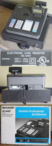 Sharp xea407 advanced reporting cash register for sale
