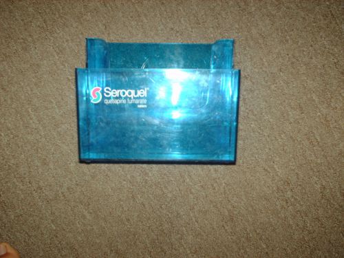 Pamphet display case Seroquel Ad literature holder stand pharmaceutical promo