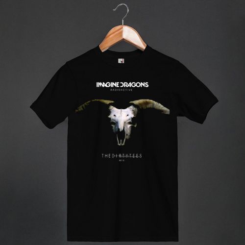 Imagine Dragons Rock Band Music Logo Black Mens T-SHIRT Shirts Tees Size S-3XL