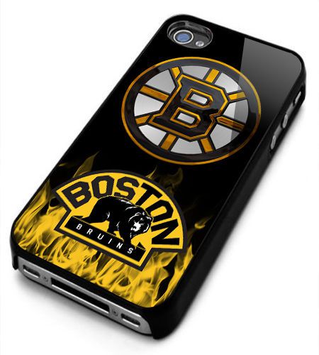 Boston Bruins Logo iPhone 4/4s/5/5s/5c/6/6+ Black Hard Case