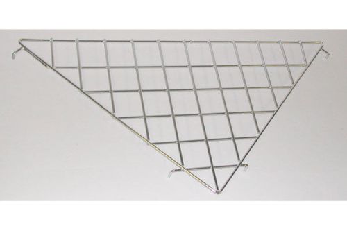 24&#034; x 24&#034; triangular gridwall shelf chrome box of 3 - work with all grid panels for sale