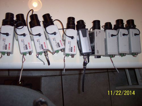 lot of 10 assorted CCTV camera&#039;s CS mount  AI lens