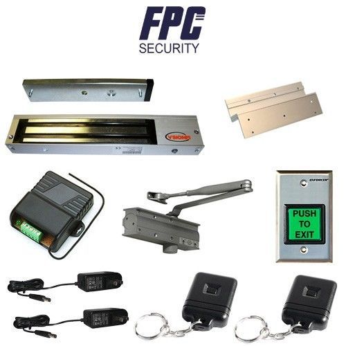 Fpc-5052 one door access control inswinging door 600lbs electromagnetic lock kit for sale
