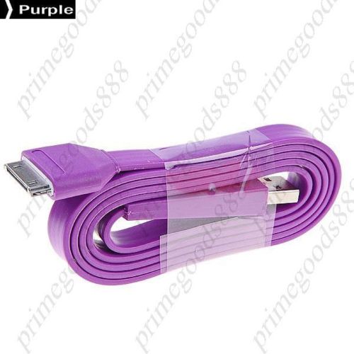 1M USB 2.0 Male to 30 pin Dock Connector Cable Charger Deals Adapter Purple