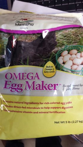 Manna Pro Omega Egg Maker Supplement For Laying Hens 5 LBS