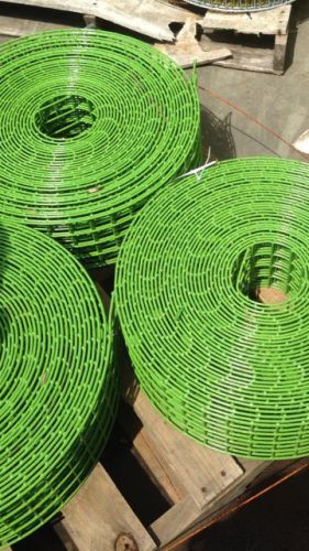 1.5x1.5&#034; 10.5 G 6&#034;x100&#039; Lime Green PVC Coated Welded Wire Mesh Rolls