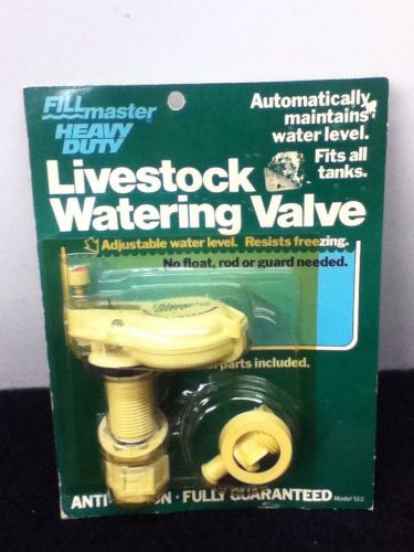 Fillmaster Livestock Watering Valve Heavy Duty Plastic Vintage New Old Stock