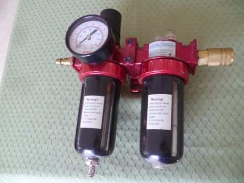 Central pneumatic 42035 1/4&#034; npt air filter &amp; regulator for sale