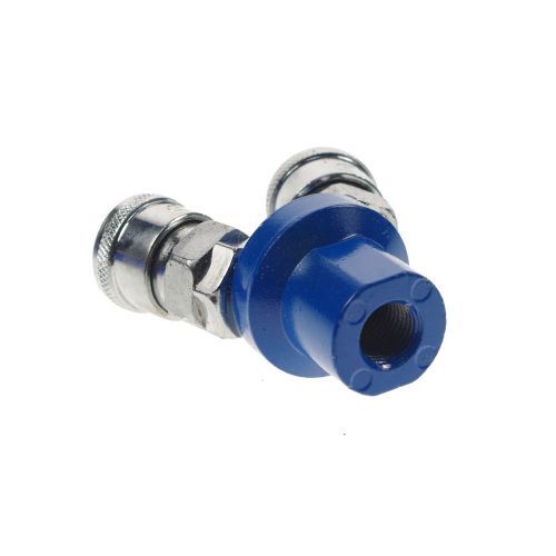 Pneumatic1/4&#034; bspt female 2 way air hose quick coupler socket connector x 5 for sale
