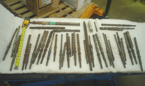 masonry bits hex shank 40 assorted pieces varying condition -used 60 day return