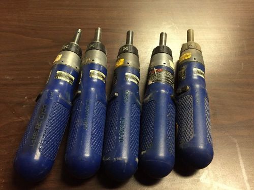 Lot Of 5 Blue Point Etbs360 Cordless Screwdrivers For Parts (mm)