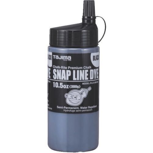 Snap-Line Dye Semi-Permanent Chalkline Chalk-10.5OZ BLACK PERM CHALK