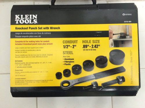 Klein tools klein tools 53732sen knockout punch set with wrench - 53732-sen for sale