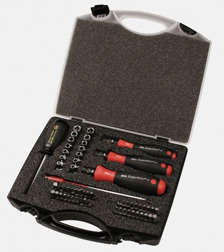 Wiha 59 piece torque handles (3) and bits box set - made in germany for sale