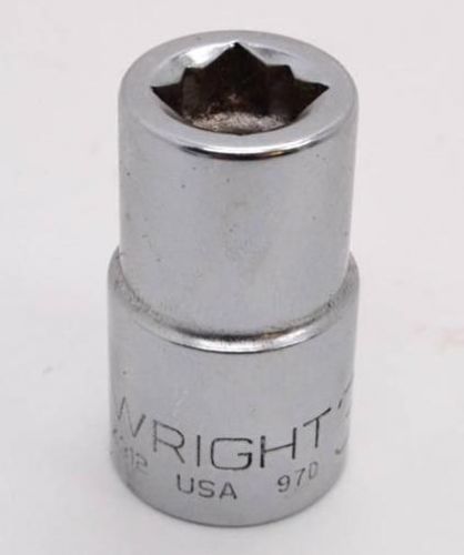 WRIGHT 4312 1/2&#034; Drive - 3/8&#034; 8 Point Square Standard Socket
