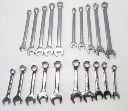 New Craftsman 20 Pc Polished Short and Regular Combination Wrench Set