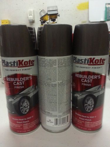 Plasti-Kote Rebuilders Cast Finish (Gray): Item# 285 3 cans