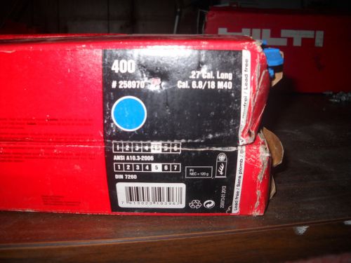Hilti 6.8/18 M40 DX Cartridge Bullet Blue Part # 258970 for Hilti DX860 ENP Gun