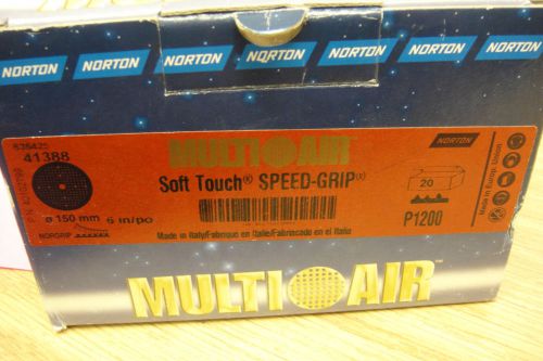 NORTON 41388  MULTI AIR SOFT-TOUCH SPEED-GRIP P1200 BOX OF 20 DISCS