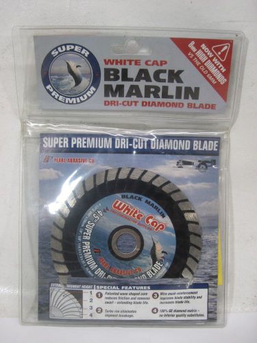 Pearl Abrasive Black Marlin White Cap 4.5&#034; Premium Dri-Cut Diamond Saw Blade