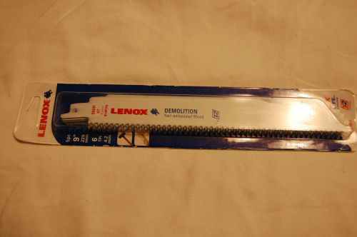 Lenox 9&#034; 6 TPI 966R Bi-Metal Demolition Reciprocating Blades (Pack of 5)