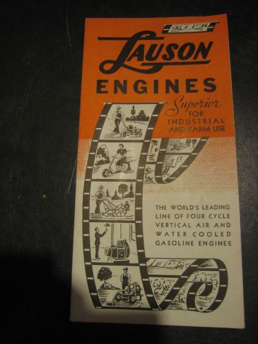 Vintage Lauson engine sales flyer 1953 original excellent condition