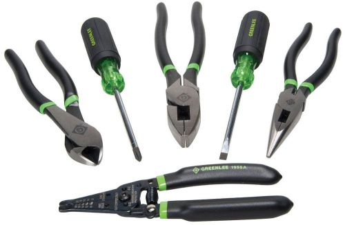 Hand tool kit six piece long-nose pliers diagonal cutting pliers 0159-36 for sale