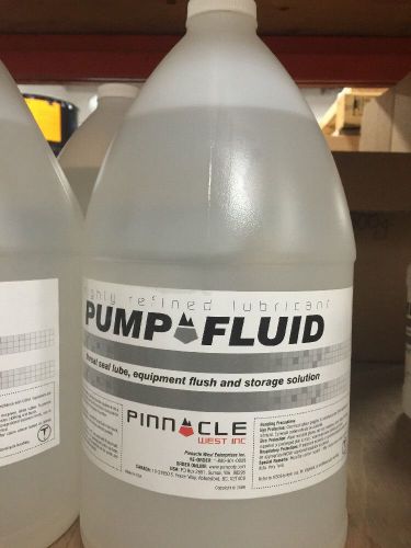 Pump Fluid 1 Gallon - Throat Seal Lube And Equipment Flush, Storage Solution