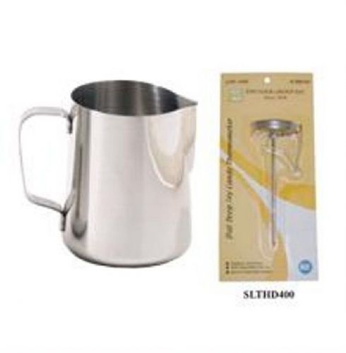 1 PC Espresso Milk Frothing Pitcher 50oz 50 oz  + 1 PC Thermometer NEW