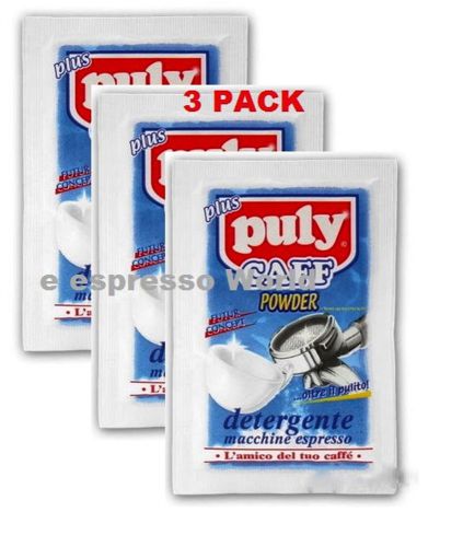 Puly caff plus espresso coffee machine cleaning backwash powder pack 3 - 20 gr for sale