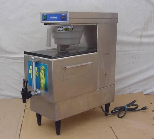 NICE CECILWARE - COMMERCIAL FRESH BREW ICE TEA MACHINE - STAINLESS STEEL