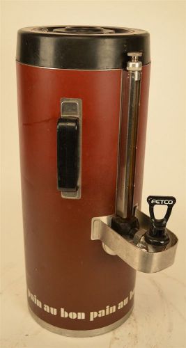 Fetco Lexus TPD-15 1.5 Gallon Thermal Beverage Dispenser (Broken Handle/Leak)