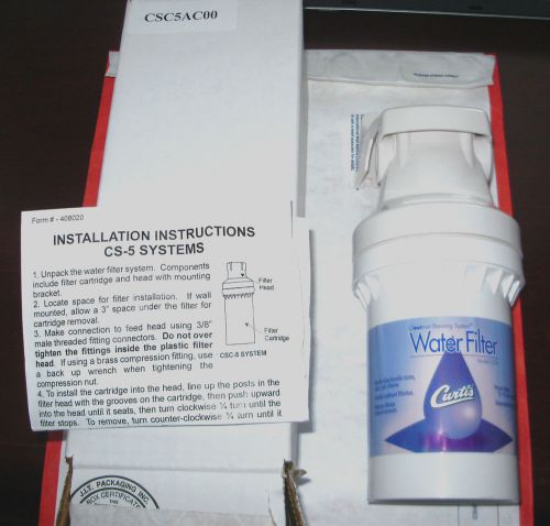 CURTIS WATER FILTER CS5 CSC5AC00 Ice Maker Under Sink Chlorine RemovalCSC10AC00