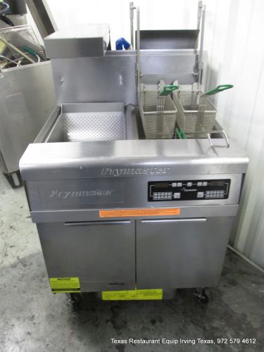 Frymaster gas digital 55 lbs deep fryer with dump station &amp;  filtration system for sale