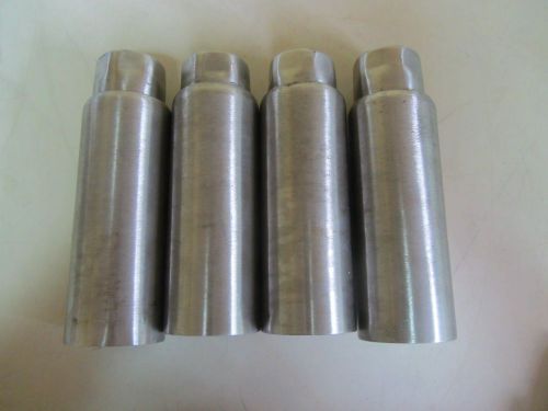 Lot of 4- stainless steel table leveling adjustable legs 5 3/4&#034; to 7&#034;      c  d for sale