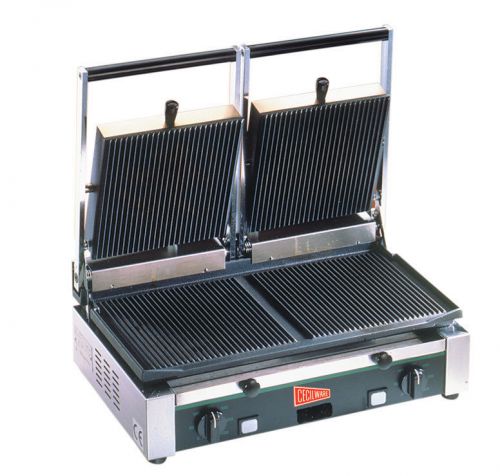 Cecilware tsg2g heavy duty commercial panini press sandwich grill made in italy for sale