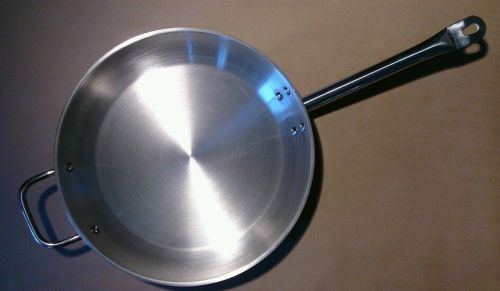 Skillet/Fry Pan 12.6&#034; x 2.&#034; Stainless w/Cool Grip Handle + helper handle