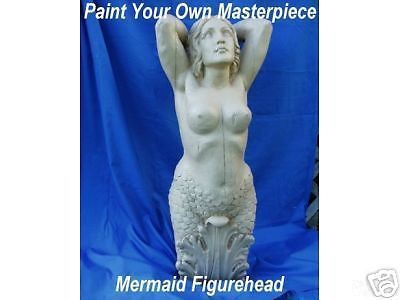Nautical mermaid figurehead  u-paint crafts! home decor for sale