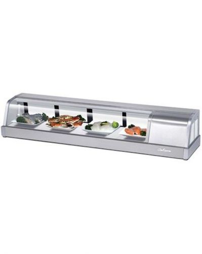 New turbo air 5ft sakura-60 refrigerated countertop sushi case!! for sale